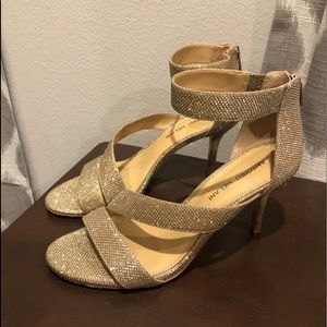 Antonio Melani Glitter Strap Sandals